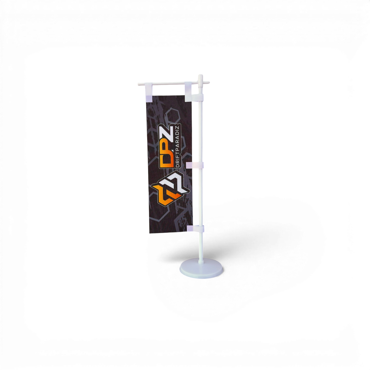 Mini drapeau DPZ Rems Tz, accessoire de drift DriftParadiZ, avec détails colorés et logo visible, pour collection ou décoration.