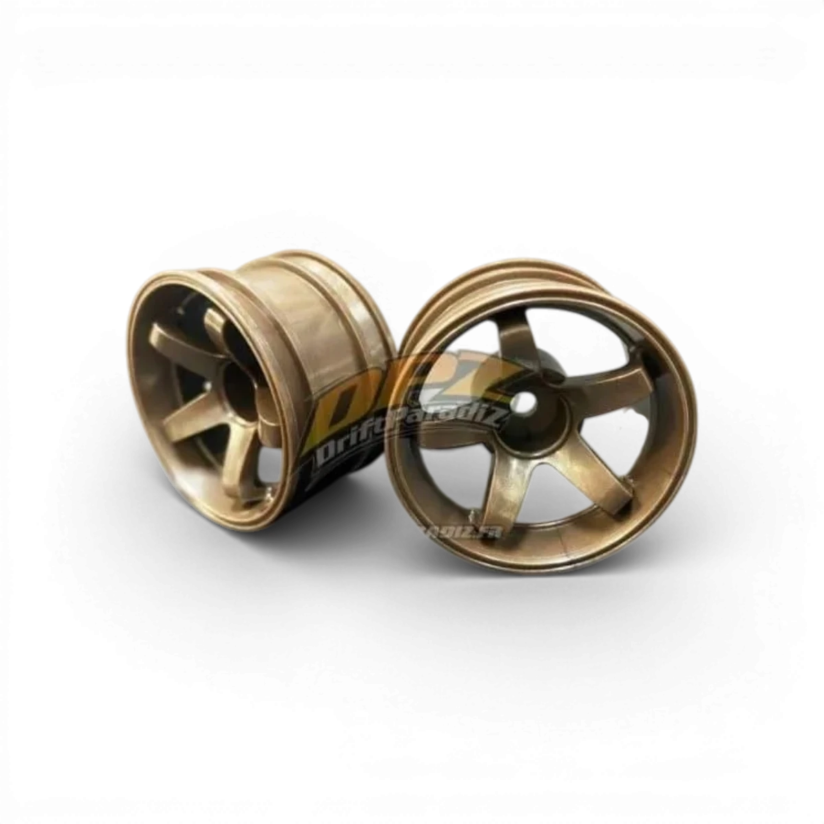 Roues Mini NModel Ver.3 Offset8 Bronze de Topline pour voitures, visible avec finition bronze dans l'image.