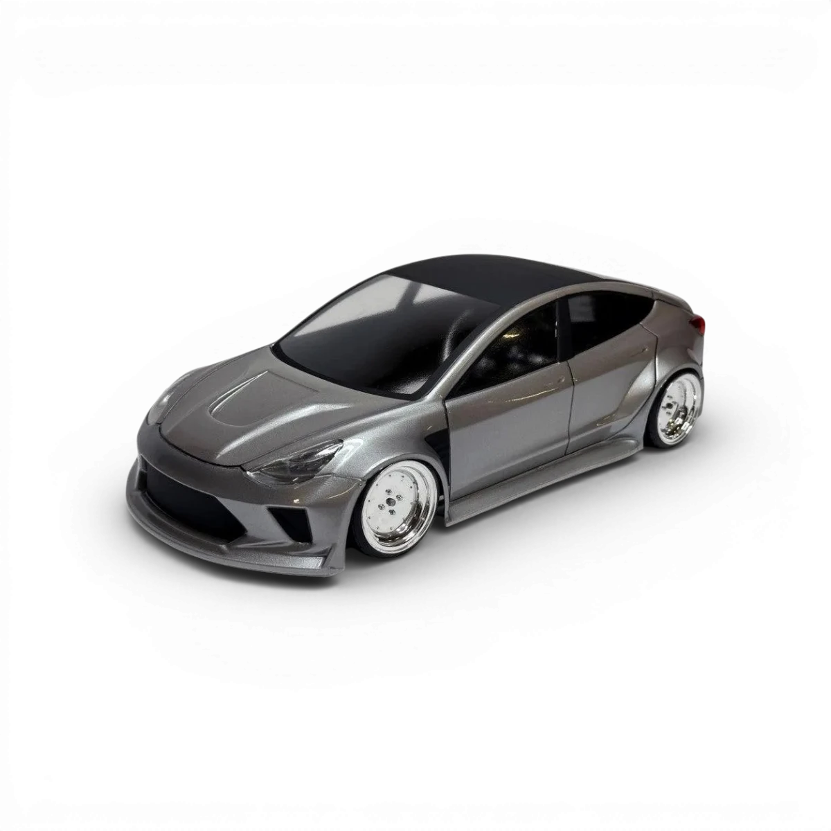 Carrosserie Model 3 pour voiture RC Aplastics RC, design drift Paradiz, vue du modèle en plastique blanc avec détails de la carrosserie.
