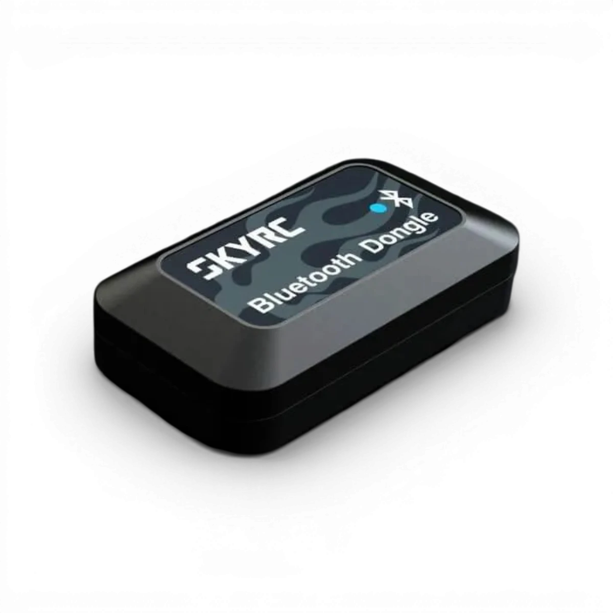 Module dongle Bluetooth SkyRc pour électronique, connecté à un dispositif, avec logo SkyRc visible.