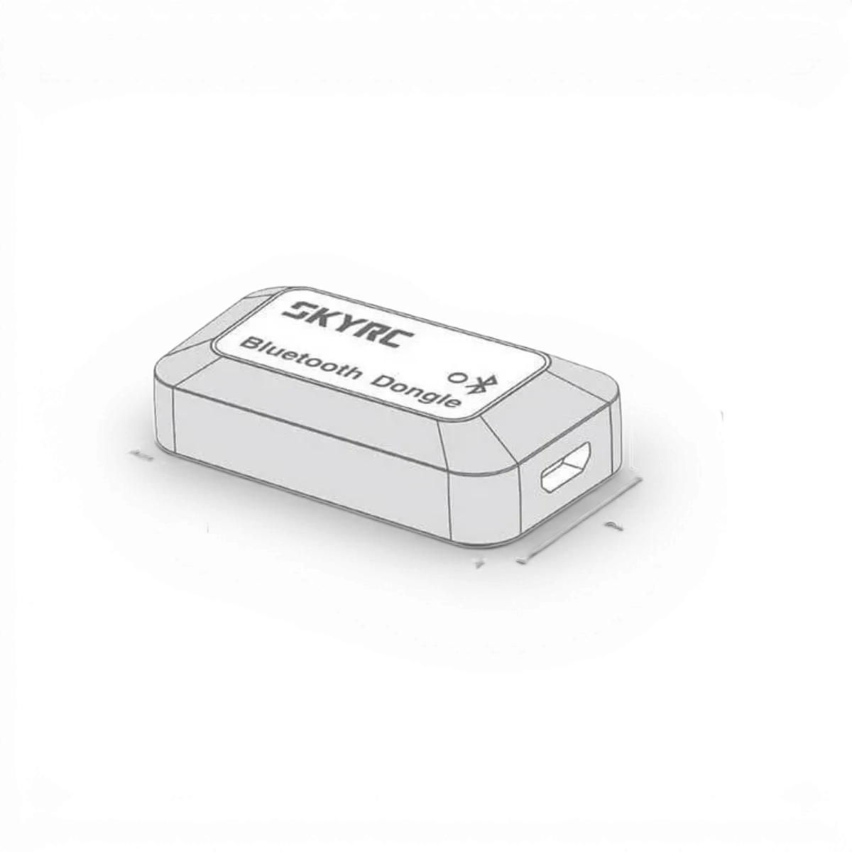 Module dongle Bluetooth SkyRc électronique pour connexion sans fil, noir, conçu pour appareils électroniques.