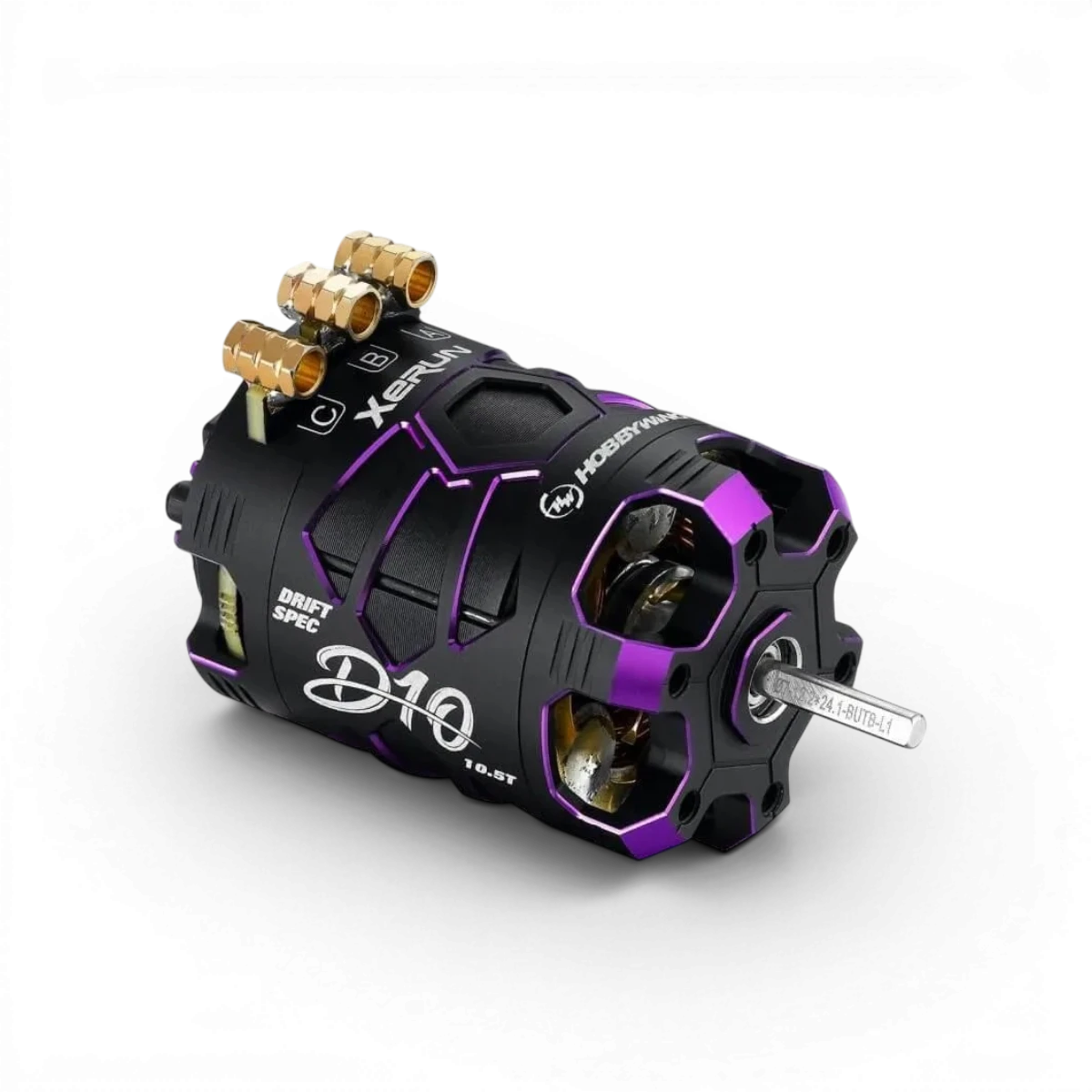 Moteur drift Xerun D10 Brushless - 10.5T - Noir/Violet - HOBBYWING - DriftParadiZ