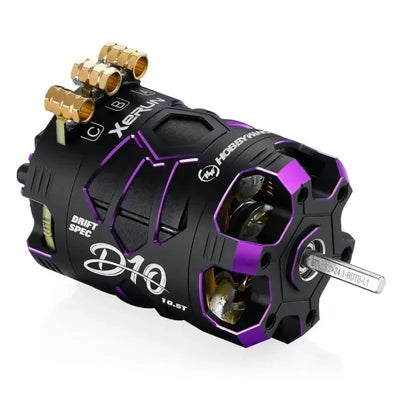 Moteur drift Xerun D10 Brushless - 13.5T - Noir/Violet - HOBBYWING - HW30401139