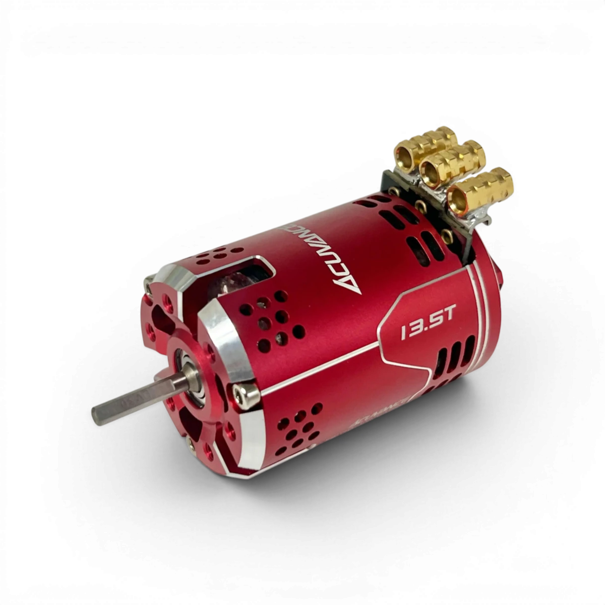 Moteur électronique Luxon AGILE 13.5T de la marque Acuvance, vue de face avec détails du rotor et du boîtier noir.