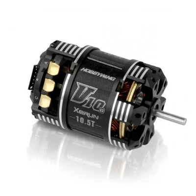 Moteur Xerun V10 Brushless G3 4500kV (2-3s) 10.5T Sensored - HOBBYWING - HW30401112