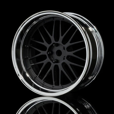 Jantes LM Offset ajustável Cromadas/pretas mate 