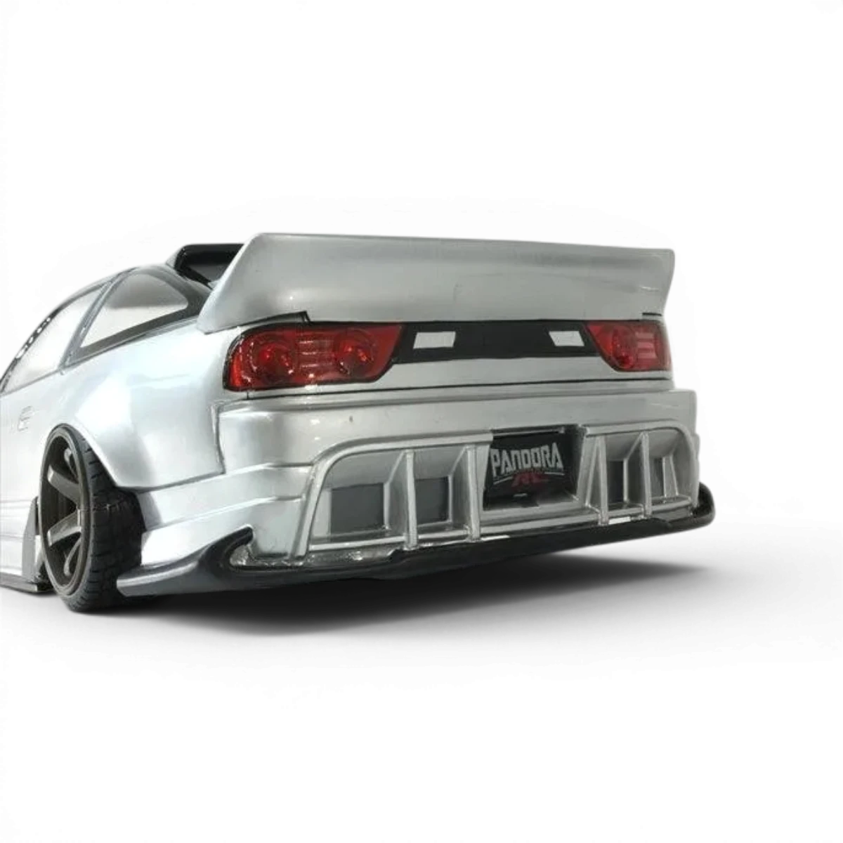 Carrosserie Nissan 180SX Fujin Pandora RC pour modèle réduit, finition détaillée et design réaliste, adaptée pour la drift.