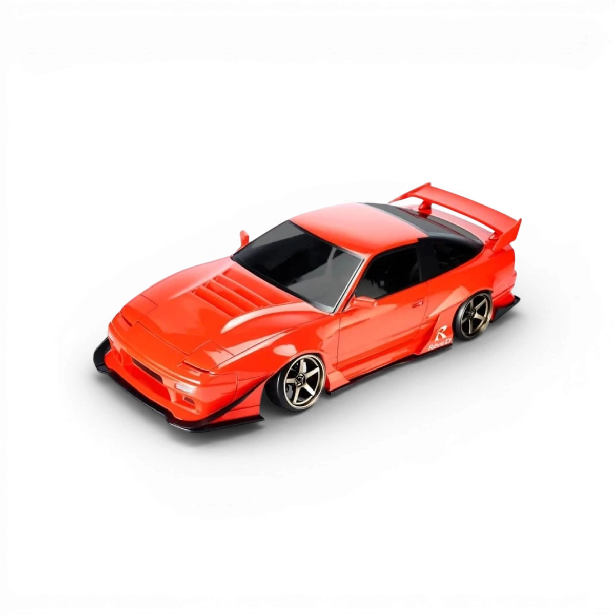 Carrosserie Nissan 180SX WISTERIA de Team Reve D, modèle drift avec détails colorés et design dynamique.