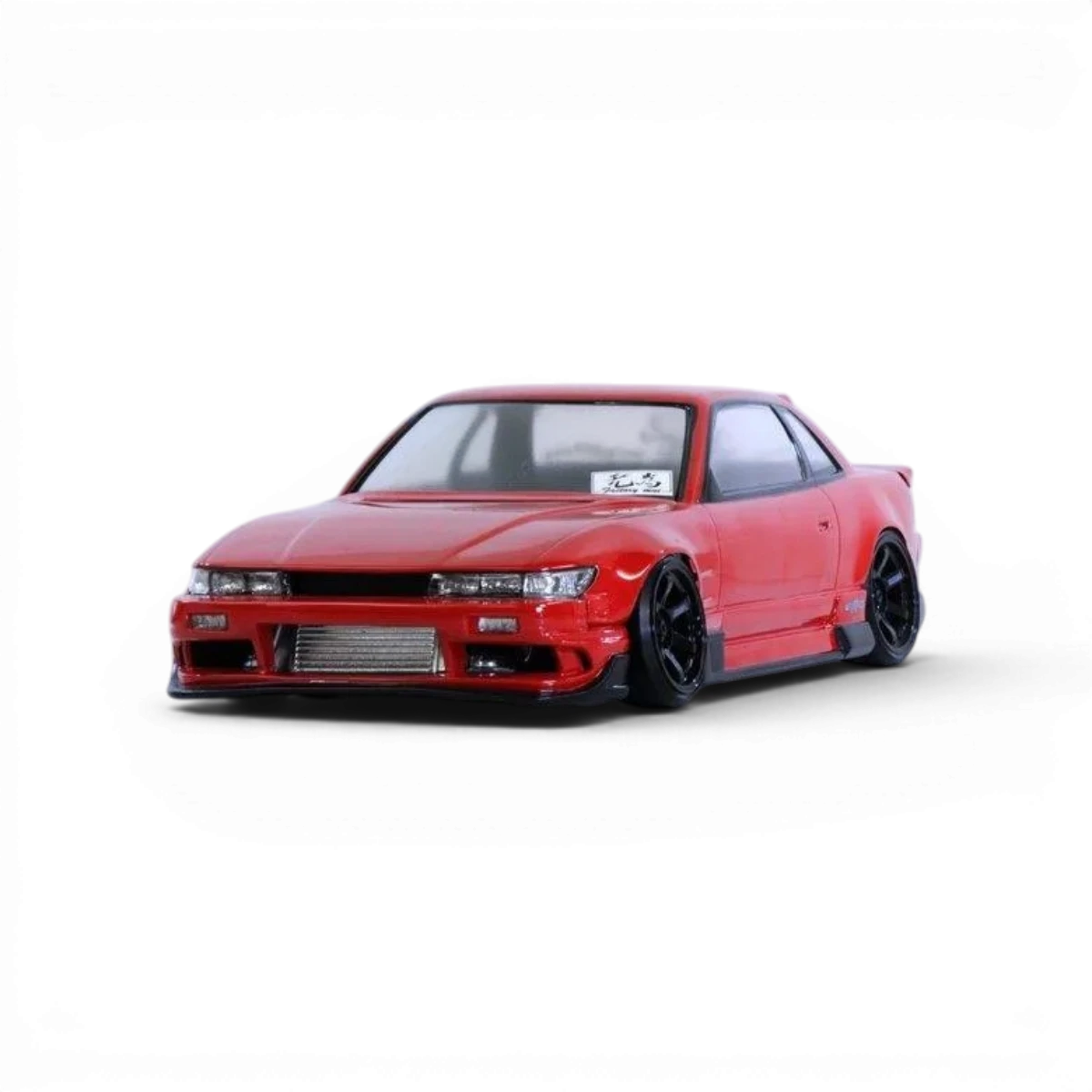 Modèle de carrosserie Nissan Silvia S13 de Pandora RC, version ORIGIN Labo, vue de côté avec détails de design et finition.