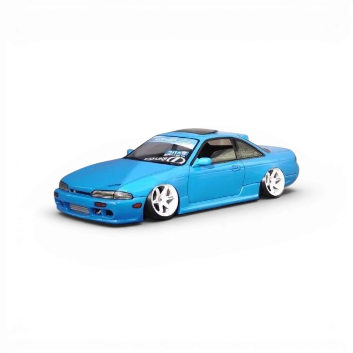 Carrosserie D'Like pour Nissan Silvia S14, vue de face, envoûtante et détaillée, modèle DL084, finition de haute qualité.