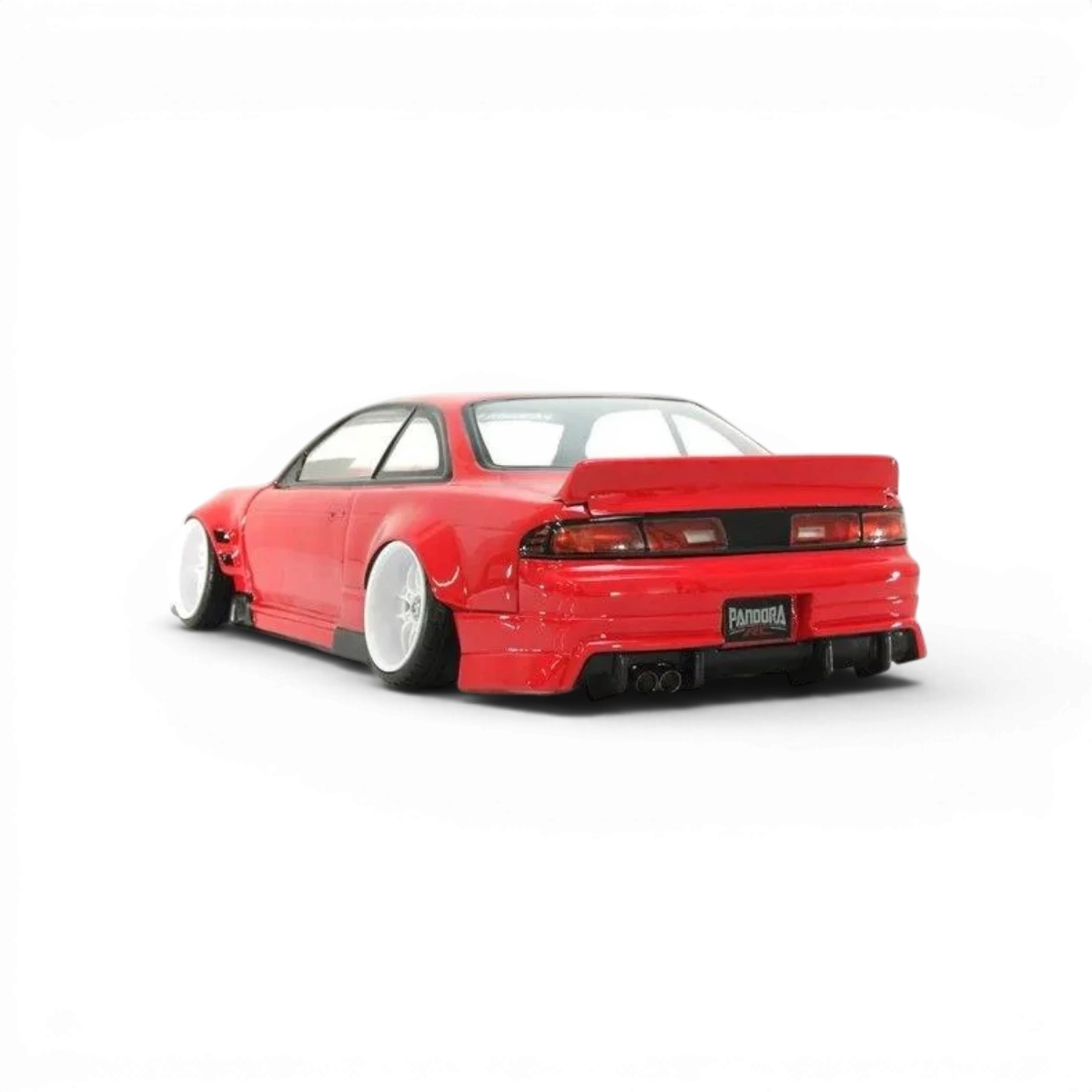 Modèle de carrosserie Nissan Silvia S14 (première génération) de Pandora RC, fabriqué par ORIGIN Labo, vue de face.