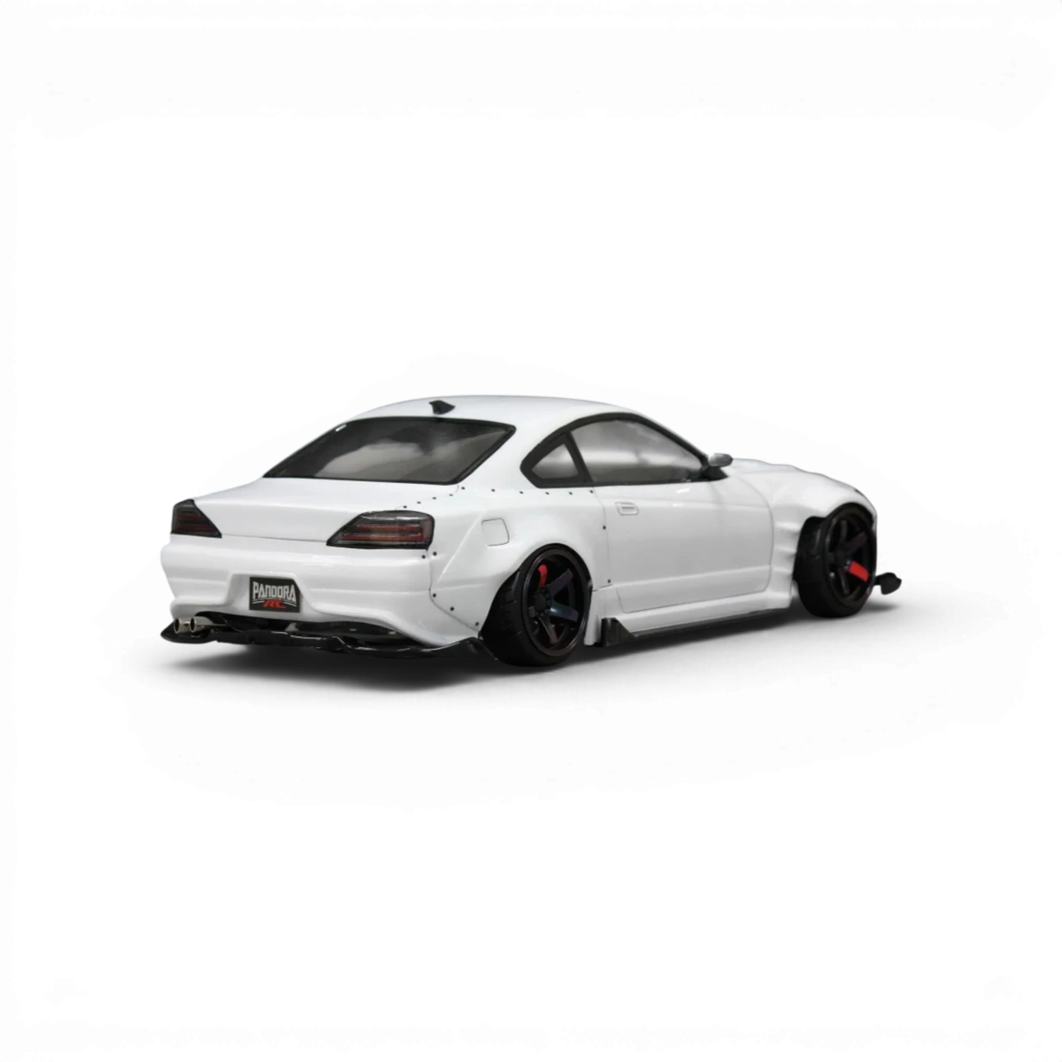 Carrosserie Nissan Silvia S15 BLS de Pandora RC avec détails BN-Sports, vue de face sur fond blanc.