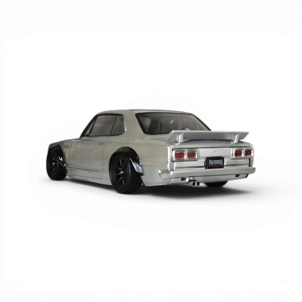 Modèle réduit de voiture Nissan Skyline 2000GT-R KPGC10 Pandora RC, carrosserie de voiture de course en détail.