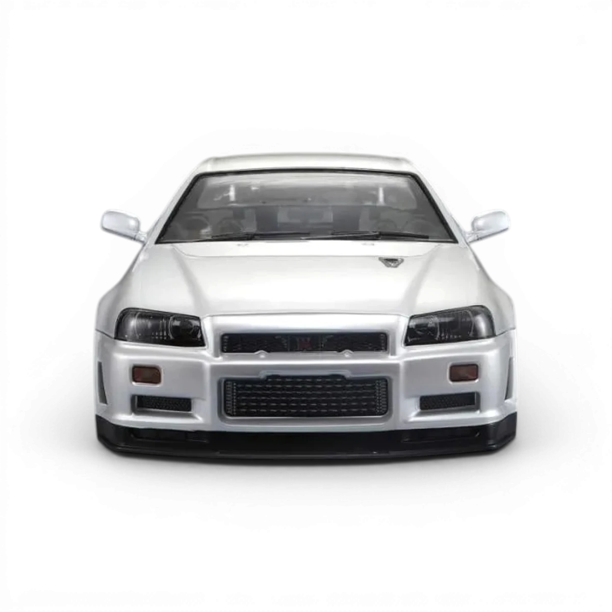 Carrosserie Nissan Skyline R34 GTR blanc perle de la marque Killer Body, vue détaillée de la carrosserie en image.