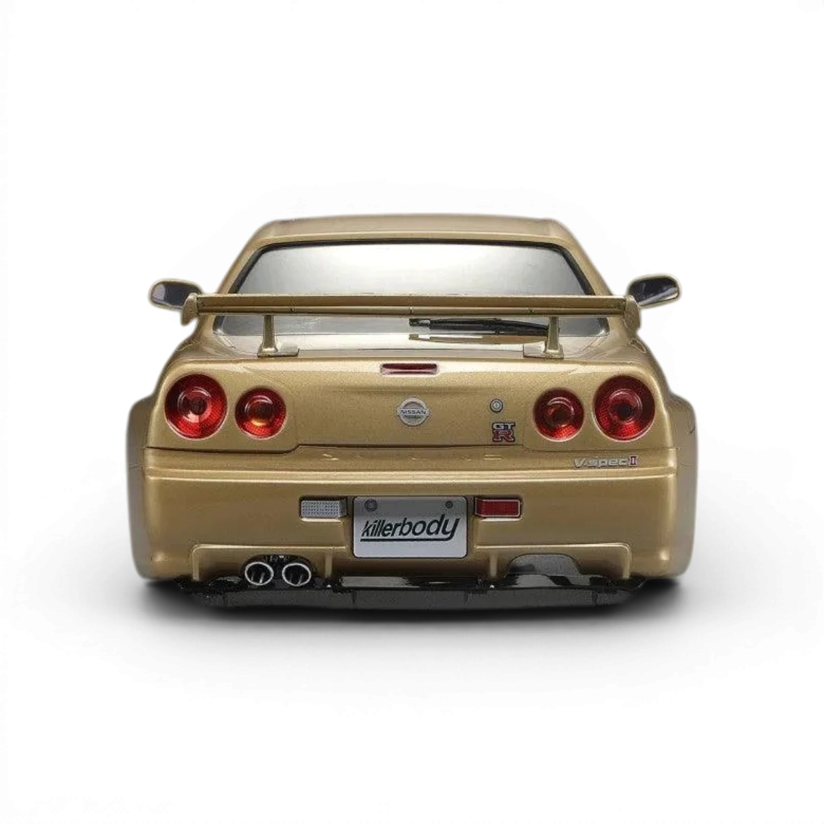 Carrosserie Nissan Skyline R34 GTR Killer Body, finition détaillée, vue de face avec détails de la carrosserie.