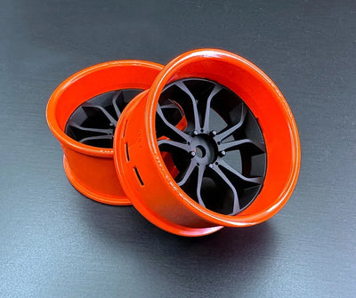 Orange brillant Cercle + DeepSpider Centre disqueNoir mat (2 pièces) - Tetsujin - TT-8448