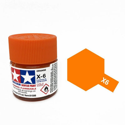 Peinture  Orange Brillant X6 - TAMIYA - 81506