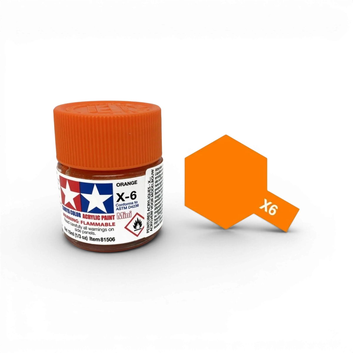 Peinture  Orange Brillant X6