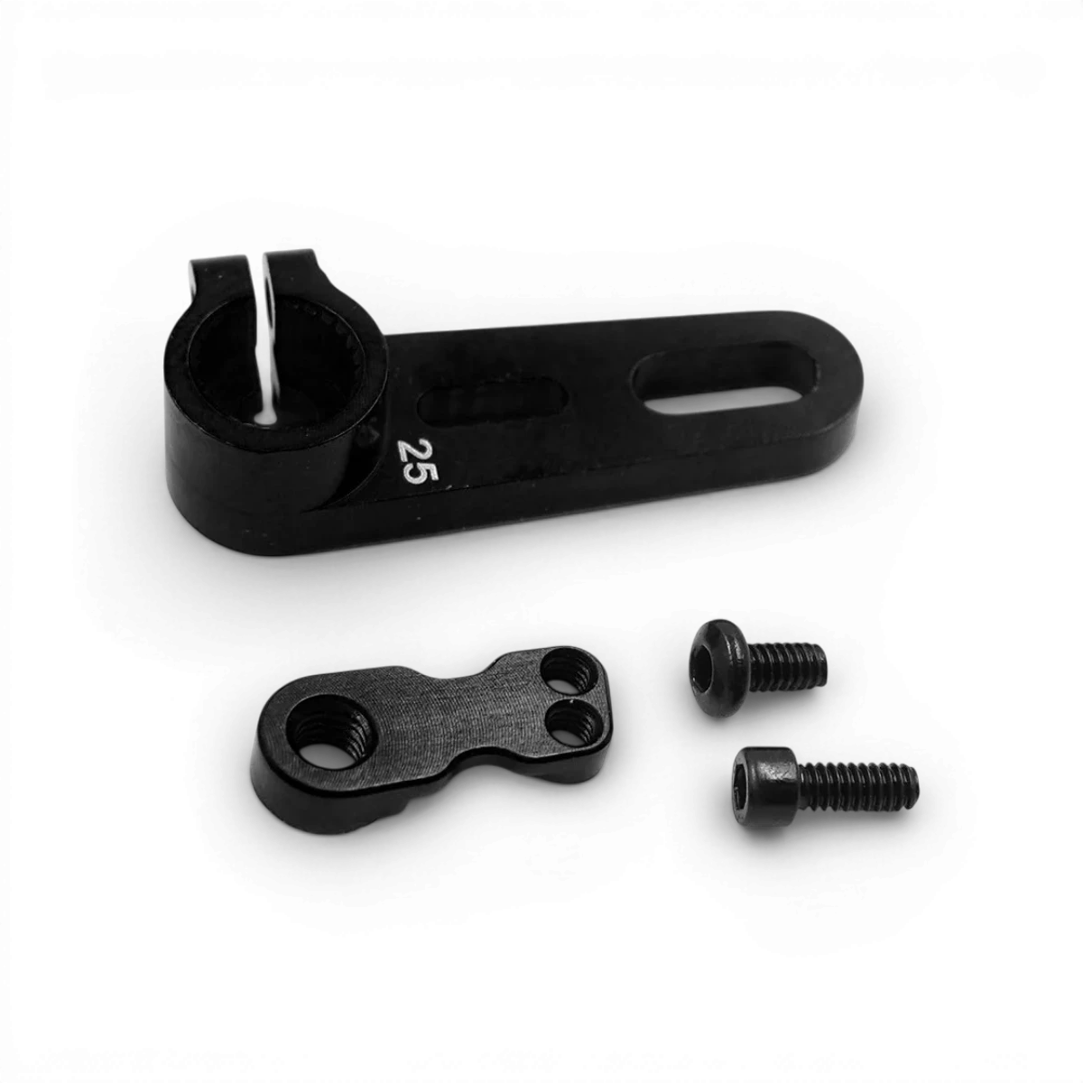 Palonnier en aluminium réglable 25T pour servo, marque Yeah Racing, avec fixation robuste, adapté aux modèles RC.