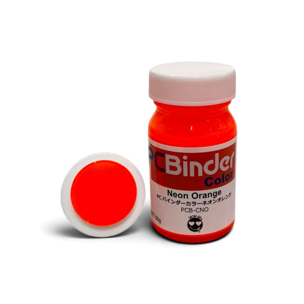 Classeur PCBinder peinture tout en un de Show UP, couleur orange néon, avec design moderne et finition brillante.