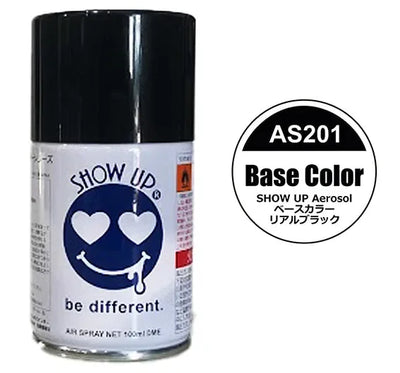 Peinture aerosol 100ml Noir de base - Show UP - AS201