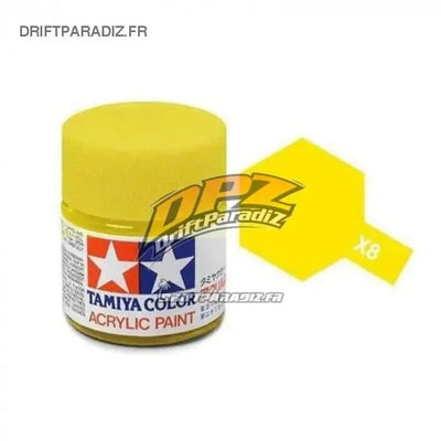 Peinture  Jaune Citron Brillant X8 - TAMIYA - 81508