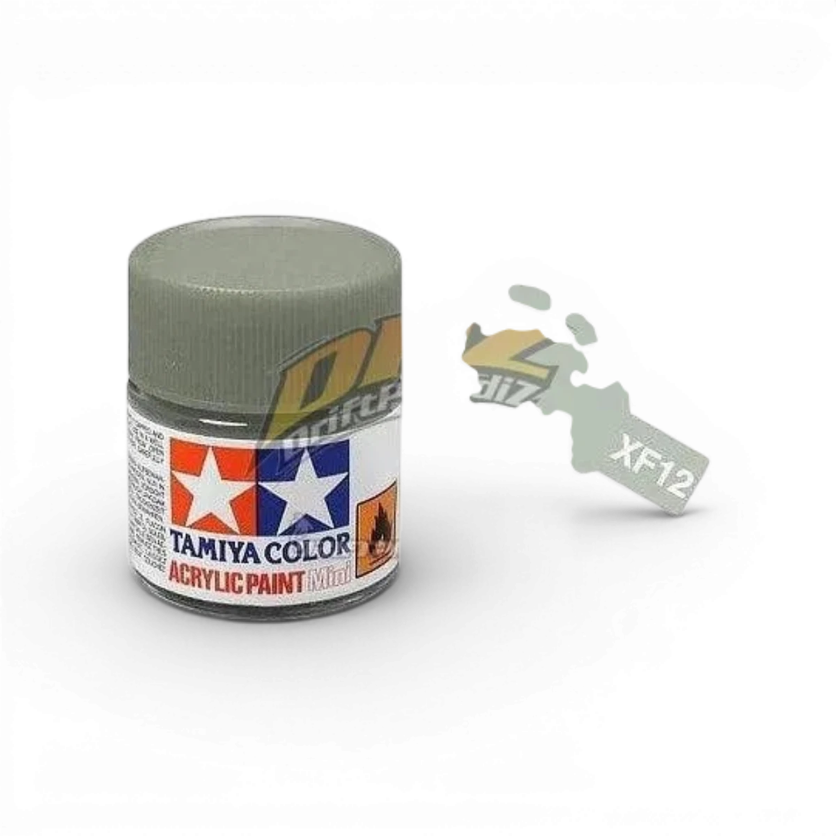 Peinture verte marine japonaise XF11 de Tamiya, tube de peinture pour modélisme, visible dans l'image.
