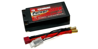 Pink pulsar Shorty LiPo 2S 7.6V-6000-130C - Pink performance - PP4-2S6000HV-5S