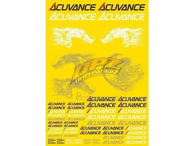 Planche autocolants flexible transparent - ACUVANCE - OP-15061