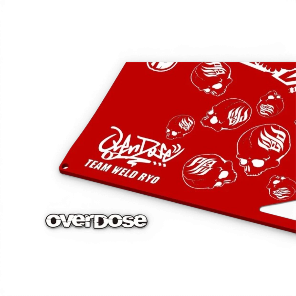 Planche de réglage Overdose Ver.2 Weld Skull usinée, édition limitée, personnalisée, pour moto ou véhicule.