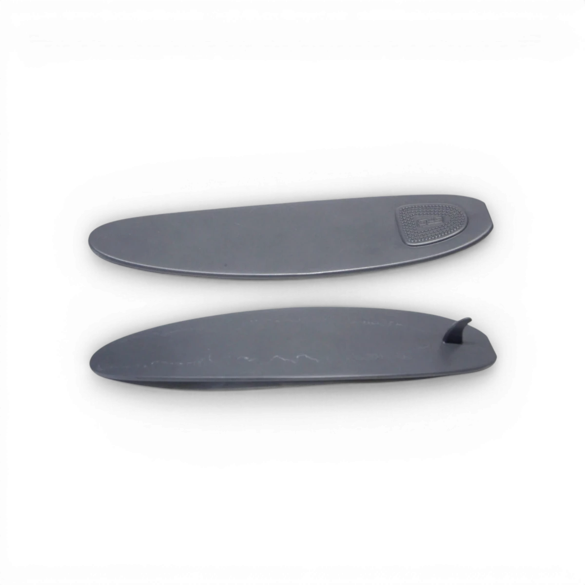 Planche de surf V2 de 1/10 de Src Sideways RC avec design personnalisé, vue de face montrant la planche en détail.