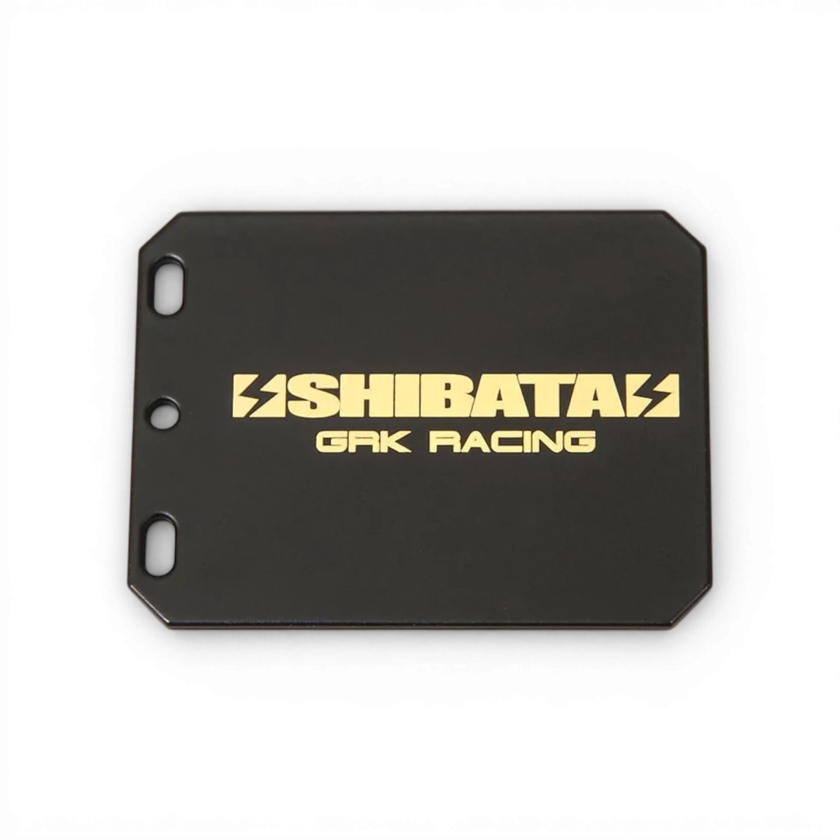 Plaque de poids en laiton pour batterie SHIBATA, pièce détachée pour modèle Ver.2, visible avec finition brillante et fixation.