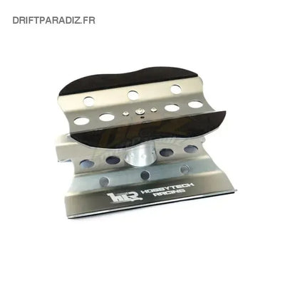 PLATEAU TOURNANT EN ALUMINIUM GRIS MÉTAL - hobbytech - HT-421800GM