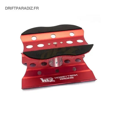 PLATEAU TOURNANT EN ALUMINIUM ROUGE MÉTAL - hobbytech - HT-421800R
