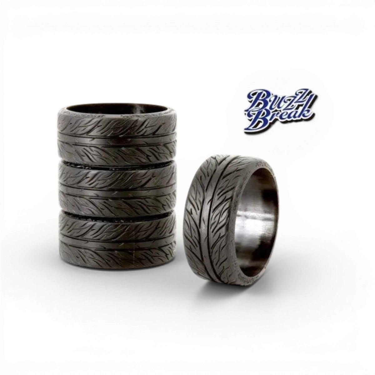 Pneus DRIFT STAR Rolling Dancer de BuzzBreak, roues pour voiture de drift, visibles avec motif de bande de roulement distinctif