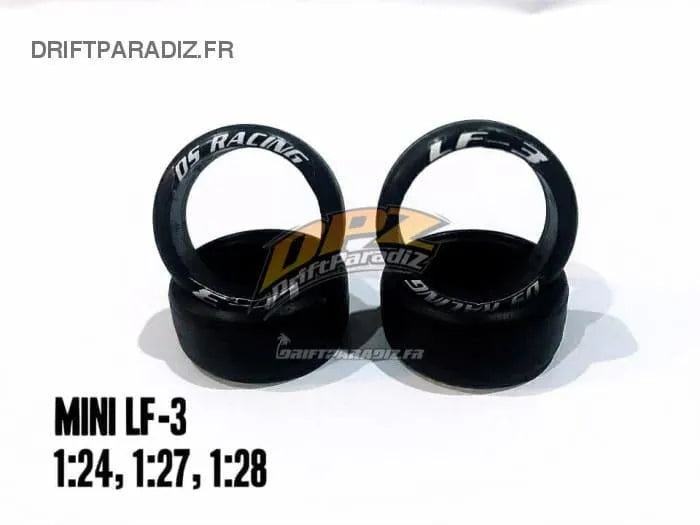 Pneus MiniZ LF-3 - 8.5mm estreitos (4 unid.) - DS Racing - DriftParadiZ