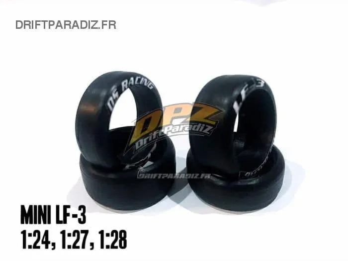 Pneus MiniZ LF-3 - 8.5mm estreitos (4 unid.) - DS Racing - DriftParadiZ