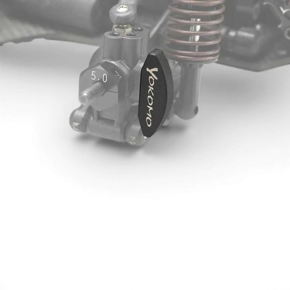 Poids fusées arrière YD2 High Traction pour voiture RC Team Yokomo, pièce détachée, en plastique noir avec détails techniques.