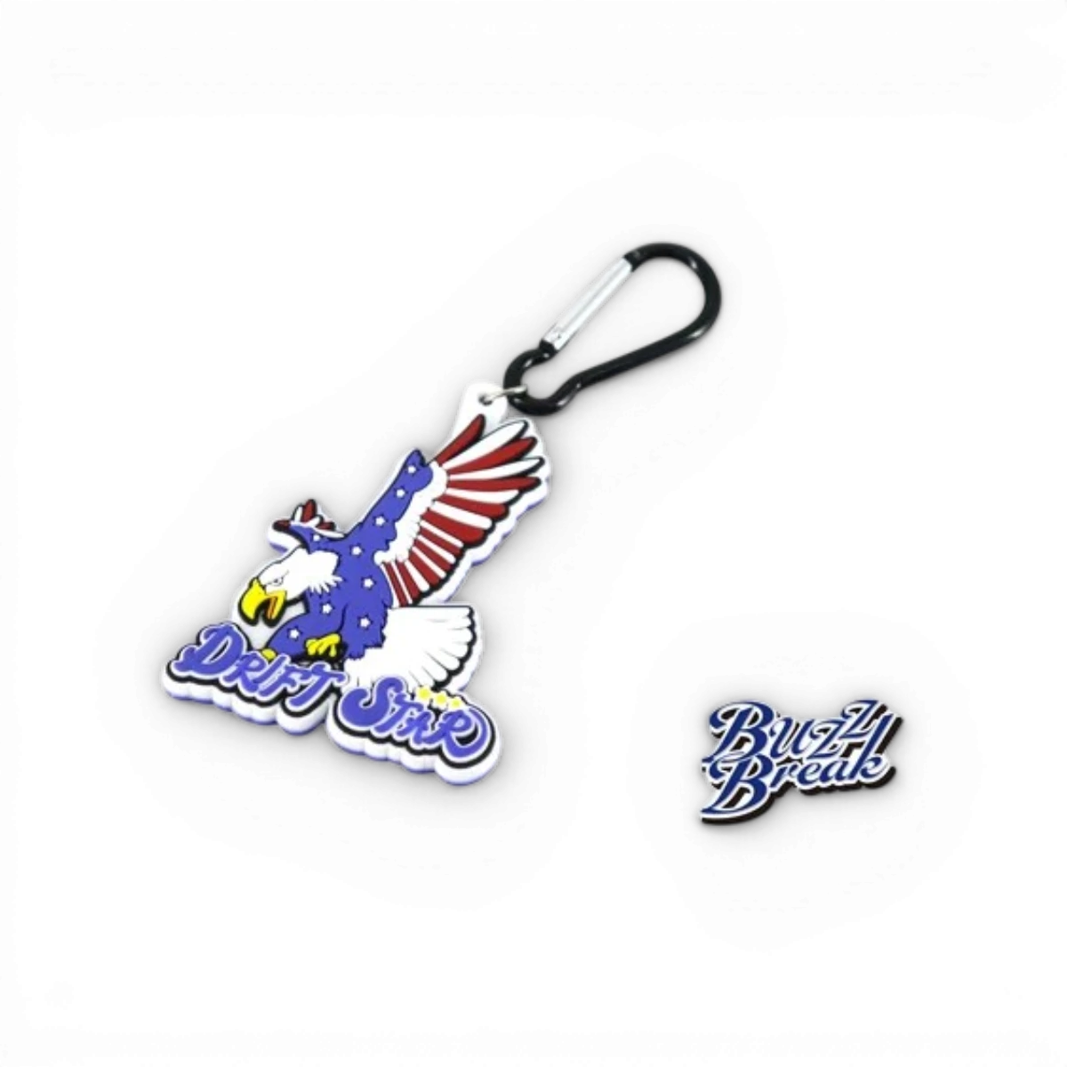 Porte-clé DRIFT STAR Ver.2 d'Overdose, accessoire en métal avec design étoile, posé sur fond blanc.