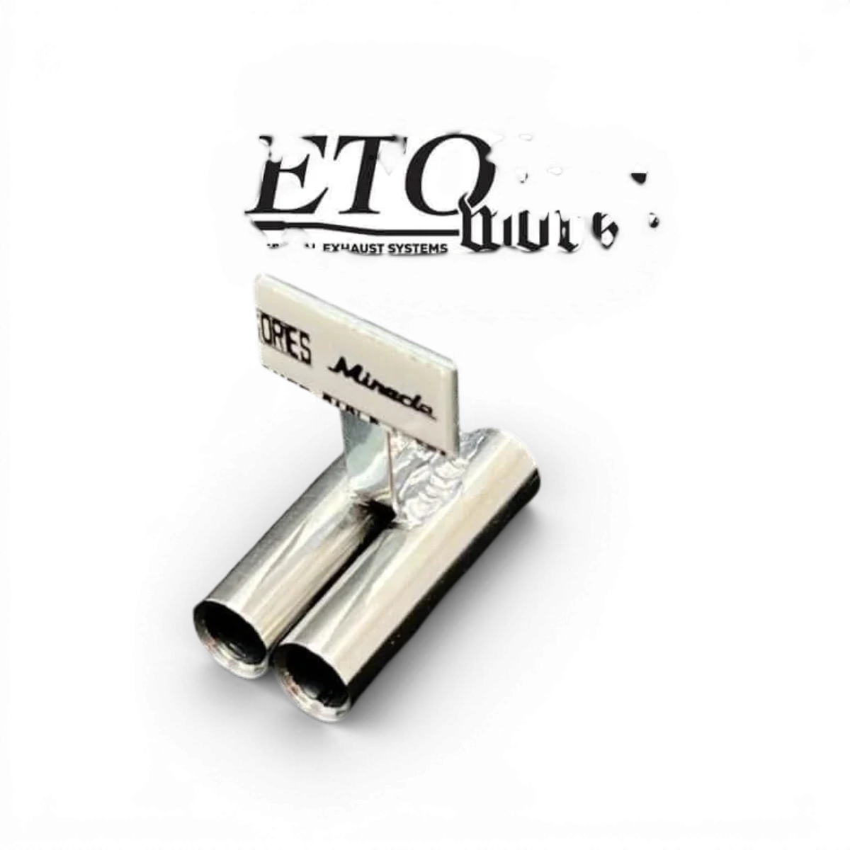 Pot d'échappement standard double Inox 8mm - ETO Works - DriftParadiZ