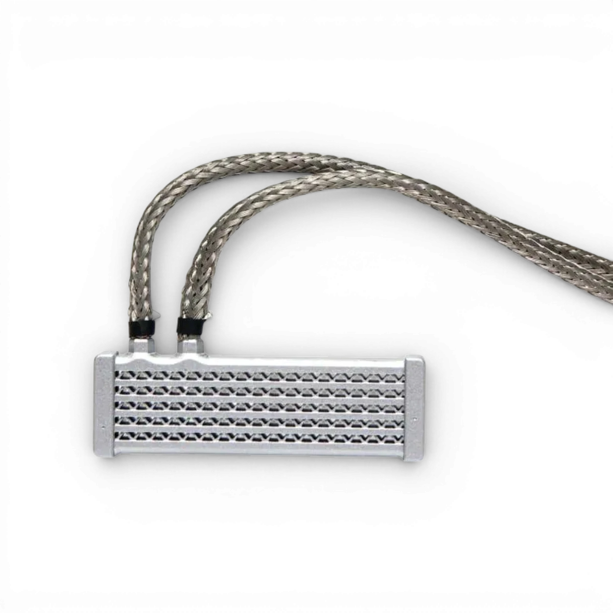 Radiateur huile V3 gris pour RC, customisé par Src Sideways RC, montre la pièce en détail sur fond blanc.