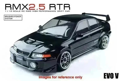 RC Drift Brushhed - RMX 2.5 RTR Mitsubishi Evo 5 Black - MST - 531909BK