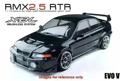 RC Drift bez kartáčovství - RMX 2.5 RTR Mitsubishi Evo 5 Black - MST - 533914BK
