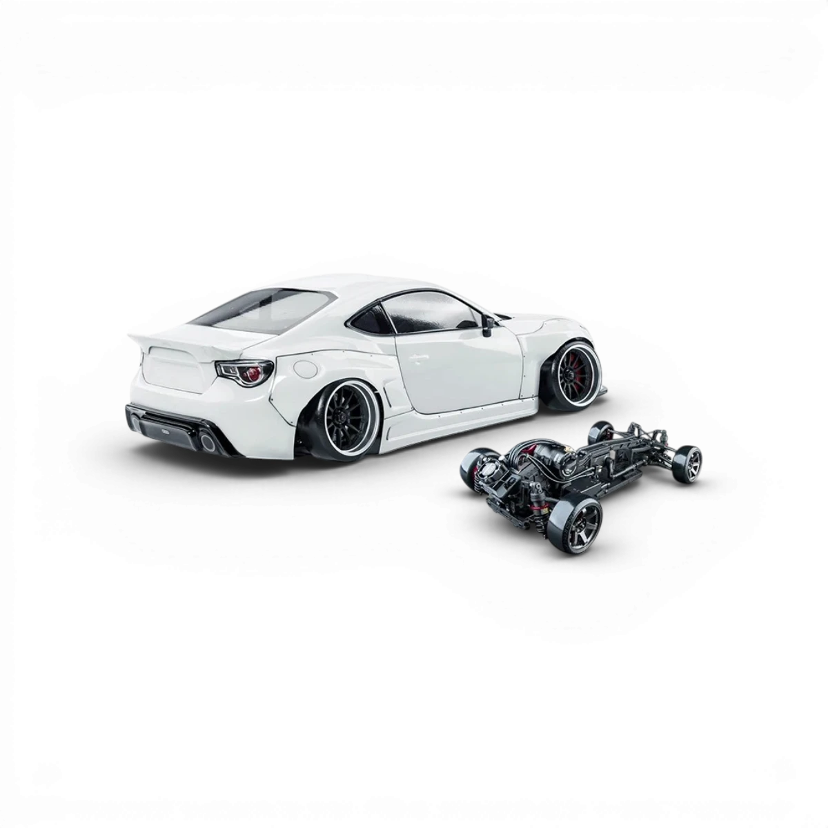 Voiture RC Drift Max Speed Technology RMX 4 RTR 86RB, brushless sensored, prête à rouler, vue de côté avec détails.