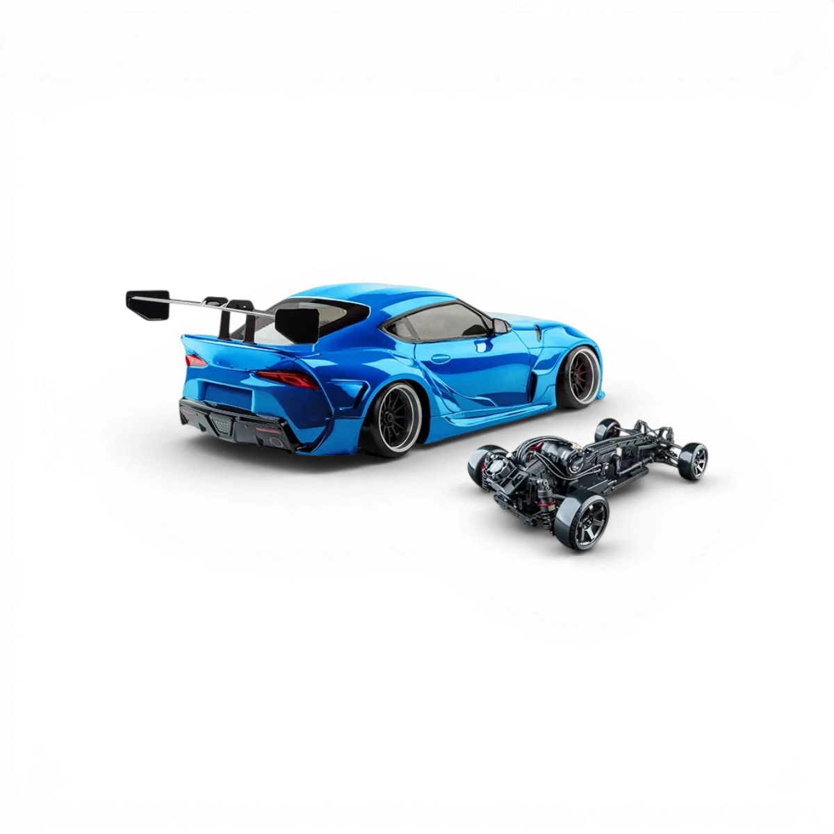 Voiture RC Drift Max Speed Technology RMX 4 RTR A90RB, brushless sensored, prête à rouler, vue de côté avec pneus et carrosserie.