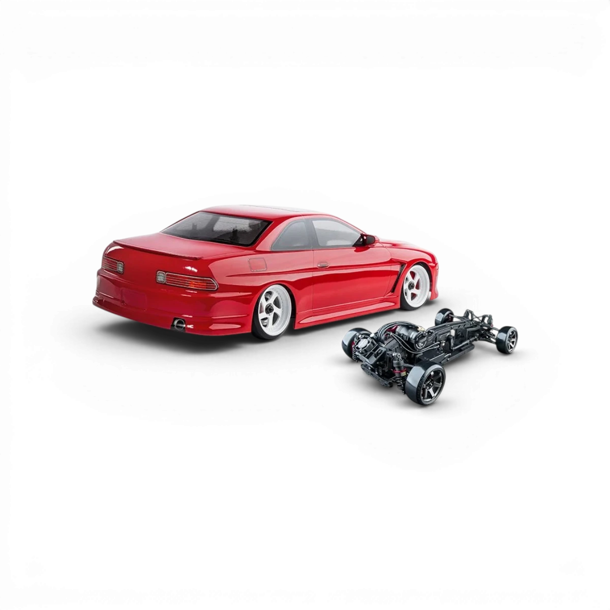 Voiture RC Drift Max Speed Technology RMX 4 RTR JZ3, électrique brushless sensored, prête à rouler, vue de côté avec pneus larges
