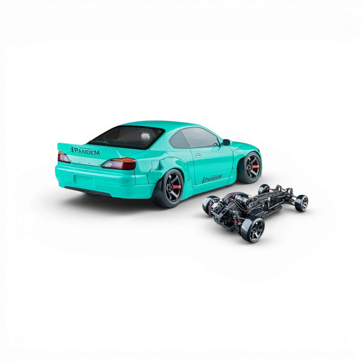 Auto RC Drift Max Speed Technology RMX 4 RTR S15RB brushless sensored pronta all’uso, vista frontale con dettagli della carrozzeria.