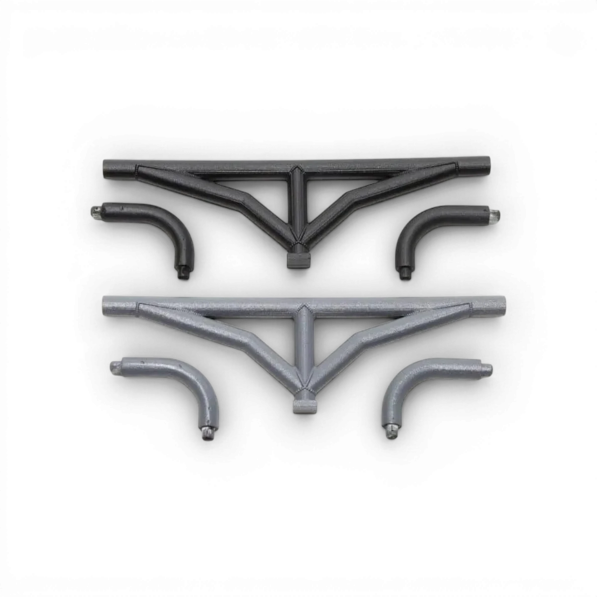 Barre de protection arrière V2 noire pour voiture RC, pièce de customisation par Src Sideways RC, visible en image noir et solide