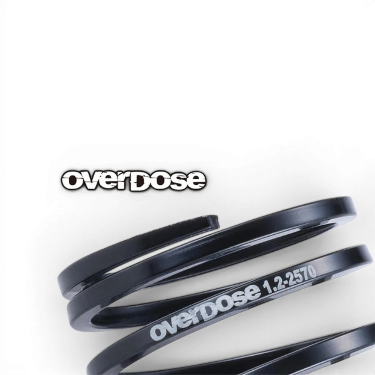 Ressorts drift d’Amortisseurs 4Edge 1.2-2560 – Ø1.2 carré, 6.5 spires, 25mm - Overdose - DriftParadiZ