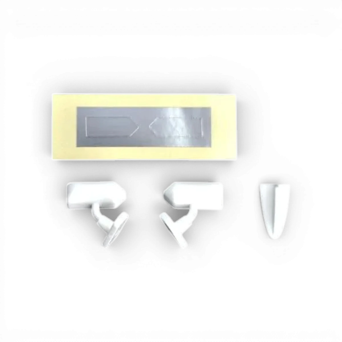 Rétroviseurs FLEX GT Type B blancs pour moto, customisation par Team Reve D, visibles en gros plan sur la moto.